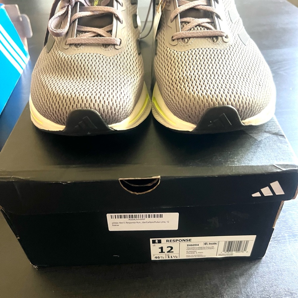 Adidas Response Athletic Shoes with Breathable Mesh, Men’s Sz 12, New with Box